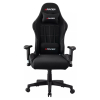 Herná stolička MRacer, látková, čierna
