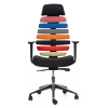 Kancelárska stolička Funky XL, viacfarebná / čierna