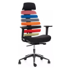 Kancelárska stolička Funky XL, viacfarebná / čierna