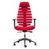 Kancelárska stolička Funky XL, červená / čierna