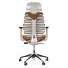 Kancelárska stolička Funky XL, hnedá / sivá