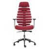 Kancelárska stolička Funky XL, vínová / sivá