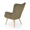 Kreslo Elijah, olivová