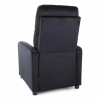 Polohovacie kreslo Lennox Velvet, čierna