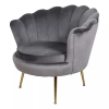Kreslo Ionia Velvet, sivá