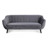 Pohovka Elite Velvet, trojsedačka, sivá