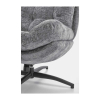 Kreslo Belmar s podnožkou, sivá
