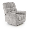 Polohovacie kreslo Baxley, sivá
