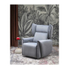 Polohovacie kreslo Malone, sivá