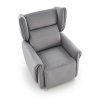 Polohovacie kreslo Malone, sivá