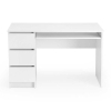 Písací stôl Canley, biela
