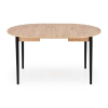Jedálenský stôl Darren, dub artisan / čierna