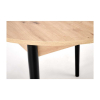 Jedálenský stôl Darren, dub artisan / čierna