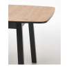 Jedálenský stôl Hank, dub artisan / čierna