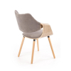 Jedálenská stolička Lacy, sivá / dub