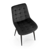 Jedálenská stolička Daphne, čierna