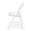 Skladacia stolička Acton, biela
