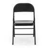 Skladacia stolička Acton, čierna