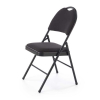 Skladacia stolička Dover, čierna