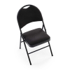 Skladacia stolička Dover, čierna