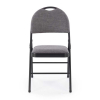 Skladacia stolička Dover, sivá / čierna