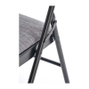 Skladacia stolička Dover, sivá / čierna
