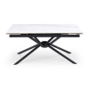 Jedálenský stôl Adorno, mramor / čierna