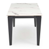 Jedálenský stôl Jonathan, mramor / čierna