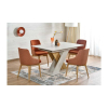 Jedálenský stôl Xarelto, krémová / dub cremona