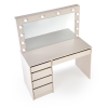 Toaletný stolík Hollywood XL II, krémová