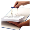 Archivačná spona Fellowes, dĺžka 100 mm - 20 ks, modrá