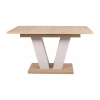 Jedálenský stôl Platon 136 x 80 cm, dub cremona / krémová