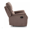 Polohovacie kreslo Bud Velvet, hnedá