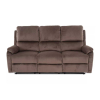 Polohovateľná pohovka Bud Velvet, trojsedačka, hnedá