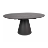 Jedálenský stôl Angel 120 x 120 cm, čierny mramor