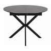 Jedálenský stôl Maxwell II 100 x 100 cm, sivá / čierna