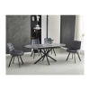 Jedálenský stôl Maxwell II 140 x 80 cm, sivá / čierna