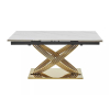 Jedálenský stôl Xerxes II, mramor / zlatá