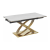 Jedálenský stôl Xerxes II, mramor / zlatá