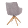 Jedálenská stolička Azalia D II, sivá / dub