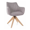 Jedálenská stolička Azalia D II, sivá / dub
