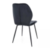 Jedálenská stolička Broda Velvet, čierna
