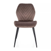 Jedálenská stolička Broda Velvet, hnedá