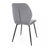 Jedálenská stolička Broda Velvet, sivá