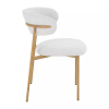 Jedálenská stolička Sally D II, krémová / dub
