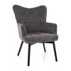 Kreslo Camden, tmavo sivá