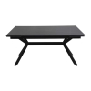 Jedálenský stôl Lumiere 160 x 90 cm, čierna