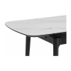 Jedálenský stôl Priano, mramor / čierna