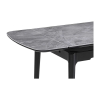 Jedálenský stôl Priano, sivá / čierna
