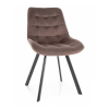 Jedálenská stolička Albons Velvet, hnedá